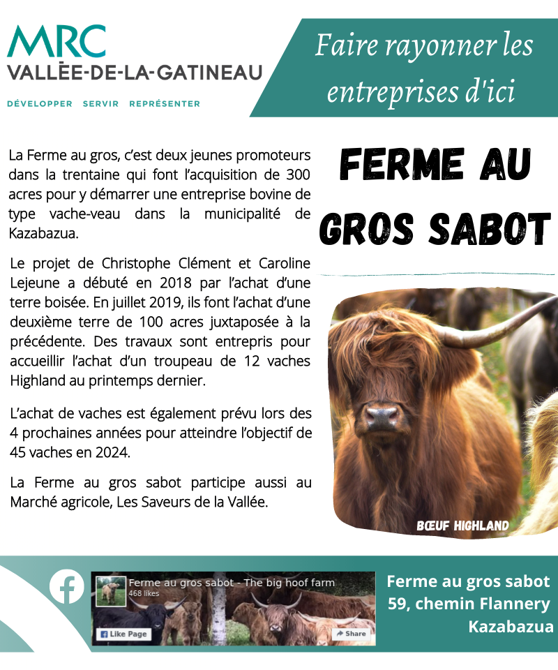 Portrait des entrepreneurs Ferme au gros sabot