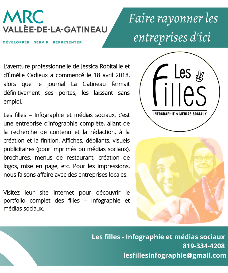 Portrait des entrepreneurs Les filles Infographie et médias sociaux