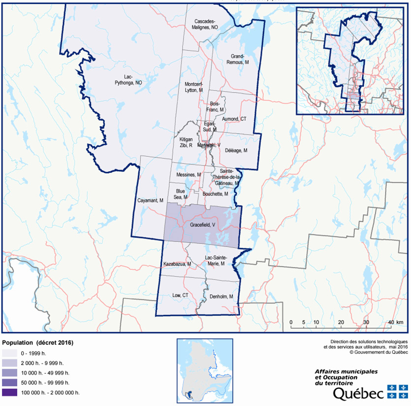 carte limites municipalites