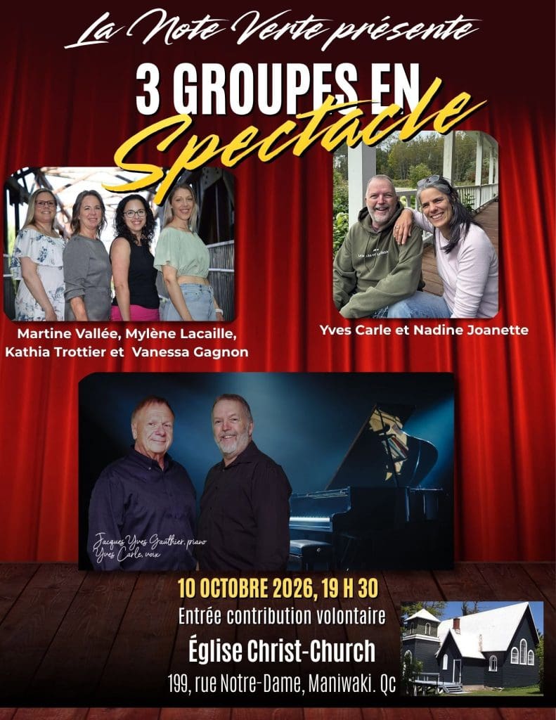 trois groupes, une soirée, des talents d’ici!