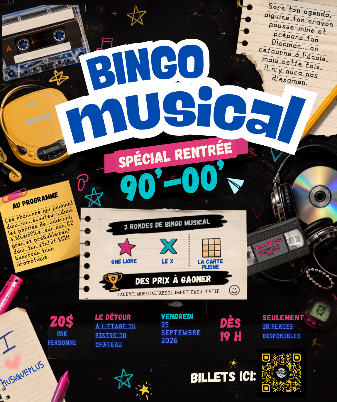 3 rondes de bingo musical 2