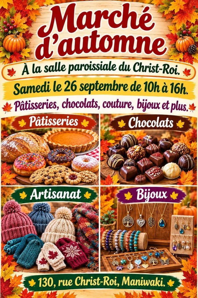 marché d’automne de la paroisse assomption