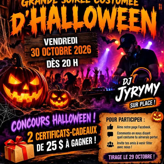 grande soirée d’halloween au bar chez rick